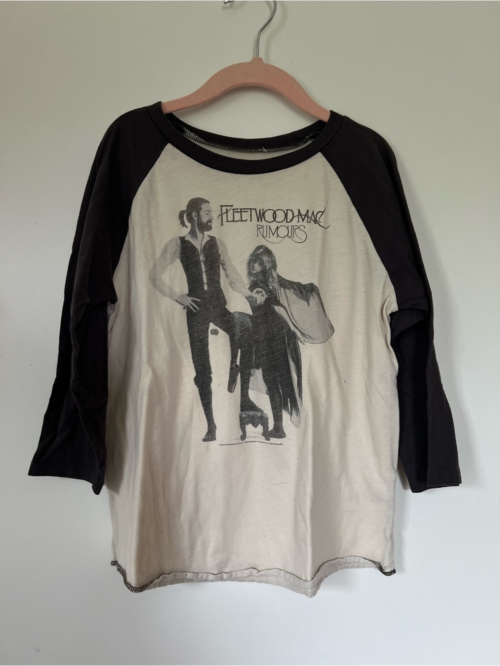 Rowdy sprout kids Fleetwood Mac baseball tee